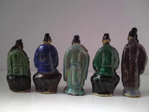 Set 5 石灣 Figure Chinese occupations Woodcutter Fortuneteller Soothsayer Merchant - Picture 8 of 24