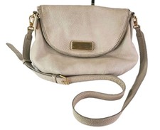 Marc By Marc Jacobs Natasha Mini Q Classic Crossbody Purse Cream Pebble Leather