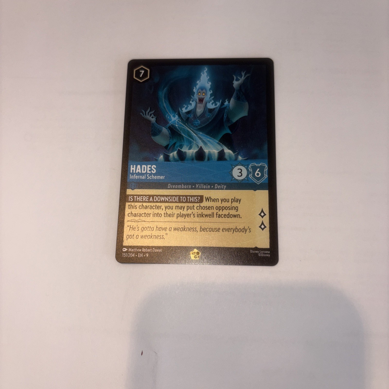 Hades - Infernal Schemer 151/204 Fabled Regular