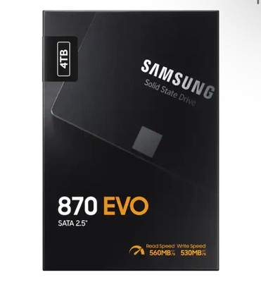 Samsung 870 EVO 4TB 2.5'' SATA III Internal SSD (MZ-77E4T0B/AM)