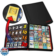 1280+ Cards 20 Pocket Card Binder Collector Card Album - Pages Compatible wit