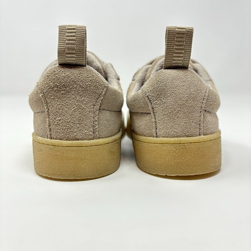 Zara Leather Tan Suede Sneakers Strap Shoes Kids Toddler Size EU 25 | US 8.5 - Picture 7 of 10