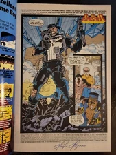 Hugh Haynes autograph. Punisher The Final Days #53. Signed on first Splash page.