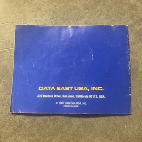 Burgertime Burger Time NES Nintendo Instruction Manual Only