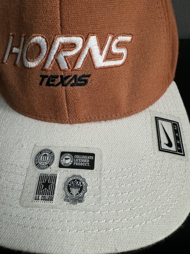NEW Texas Longhorns Nike Team Hat Cap One Size Fitted Horns Collegiate Rare - Picture 6 of 10