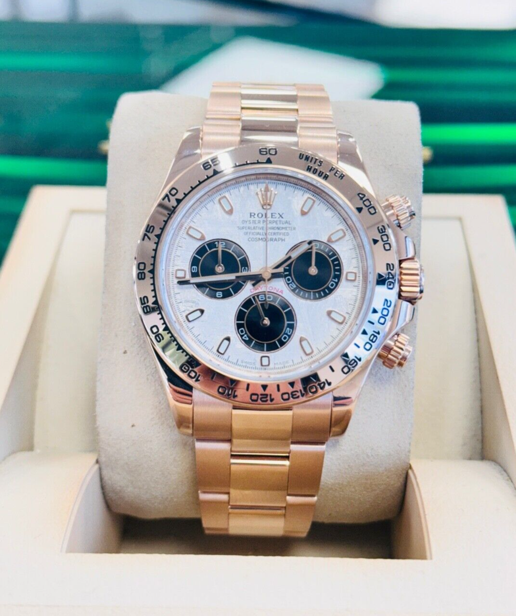Rolex Daytona Cosmograph 116505 18k Rose Gold Oyster Band CUSTOM