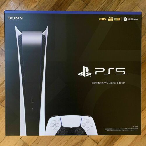 ☑️ NEW Sony Playstation PS 5 Digital Edition Console System (SHIPS THE NEXT DAY) - Picture 1 of 3