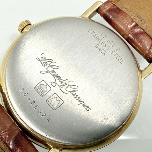 LONGINES L7.672.2 LES GRANDES CLASSIQUES 33mm MEN'S VINTAGE WATCH QUARTZ F871 - Picture 8 of 11