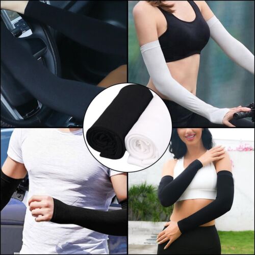 UK 3 Pairs Cooling Arm Sleeves Cover UV Sun Protection Outdoor Sports Men Women - Picture 6 of 16