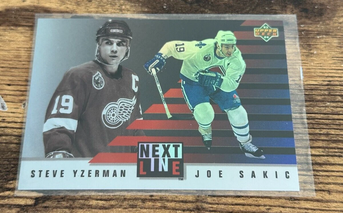 1993-94 Upper Deck Next In Line #NL3 Steve Yzerman/Joe Sakic