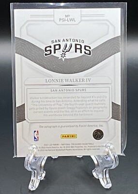 Lonnie Walker IV 2021-22 National Treasures Peerless #PSI-LWL On