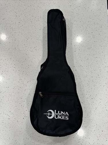 Ukulele Gigbag Luna Ukes Konzert 25x9 Schultergurte Griff Reißverschluss schwarz