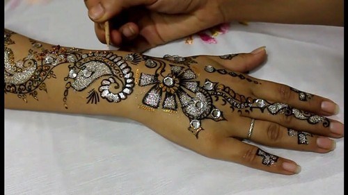 Natural Glitter Henna Mehandi cones tattoo kit body art temporary - Picture 7 of 15