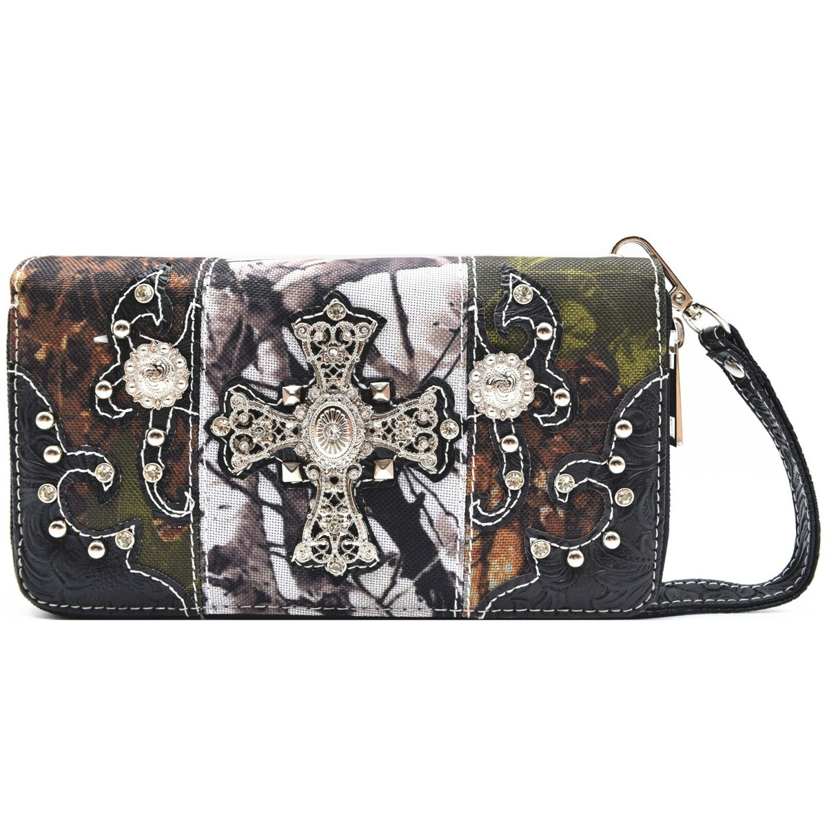 ショルダーバッグ AAKAM Camouflage Studded Logo Cross Bag 5FT1652 AAKAM】Camouflage Studded Logo Cross Bag☆韓国人気☆追跡付