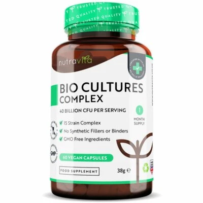 Bio Cultures Complex Probiotics - 40 Billion CFU with 15 Active Bacteria Strains