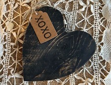 Valentines HEART Decor Rustic Primitive Farmhouse Country Handcrafted Wood Sign