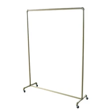 Heavy Duty Commercial Garment Rack Metal Rolling Clothing Shelf Retail Store New