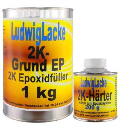 Epoxidfüller grau 1,2 kg 2K  für Autolack Lackierer und LKW LudwigLacke
