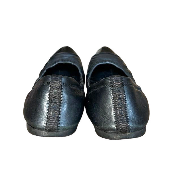 PRADA Sport Black Leather, Patent Leather Cap Toe Ballet PRADA Sport Black Leather, Patent Leather Cap Toe Ballet