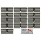 13x Profile Cylinder 90mm 45/45 65x Key Keyed Alike With Code Card