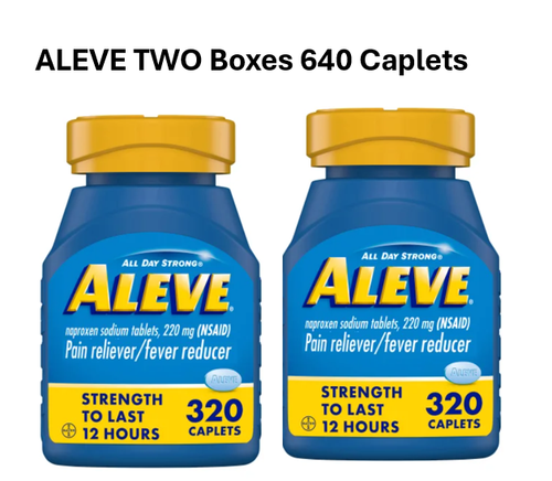 Aleve Naproxen Sodium Tablets 220mg (640 ct.) Exp 08.2027 | Pain Reliever, Fever - 第 1/7 張圖片