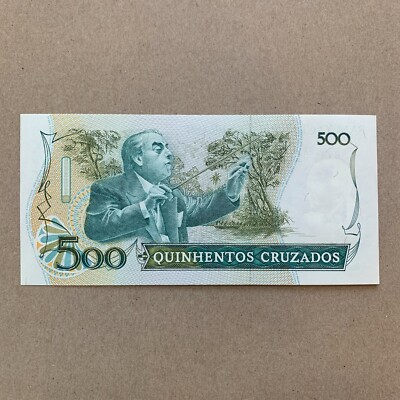 Brazil 500 Cruzados Banknote Brazilian Currency Note Paper Money Music ...