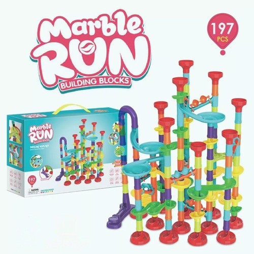 Marble Run Race Set Creative Building Blocks Space Rail Track Marbles Toy Game - Picture 12 of 14