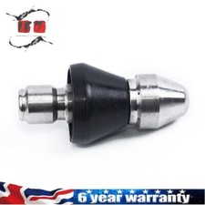 Pressure Washer Drain/Sewer-Cleaning Jetter Nozzle 3/8" Jets Male Jeter UK