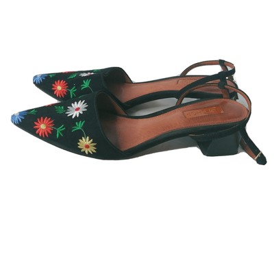 womens slingback block heel shoes