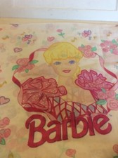 Barbie Fitted Sheet  Pillowcase Twin Bed 2 Pc