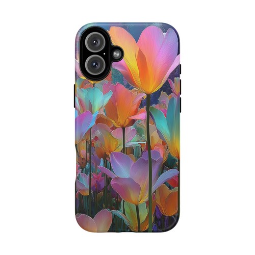 Iridescent Tulip Flowers - Phone Cover Case for iPhone, Galaxy, Pixel - 第 26/281 張圖片