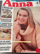 Anna Burda-Spaß an Handarbeiten Zeitschrift  10/1992 mit Musterbogen+Bügelmuster