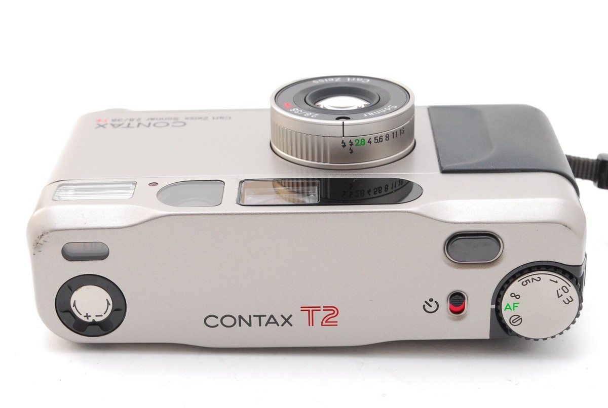 Near MINT] Contax T2 Titan Silver Point & Shoot 35mm Film