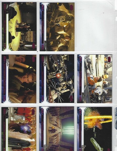 Star Wars Jedi Legacy 82 Diff. MAGENTA Foil Karten (Topps 2013) Near Complete Set - Bild 4 von 10