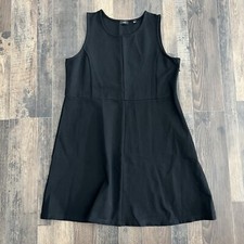 Society New York Black Sleeveless Stretchy Dress Large L Little Black Dress