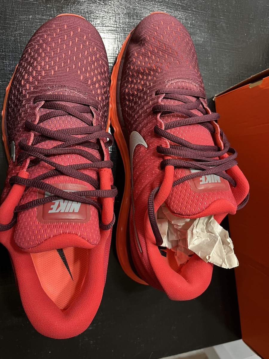 Nike Air Max 2017 849559 601 Night Maroon White Gym Red Mens  display picture 2