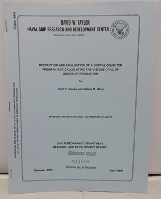 Description & Evaluation Digital Computer Calculating Report 4641 Dec 1975 Navy