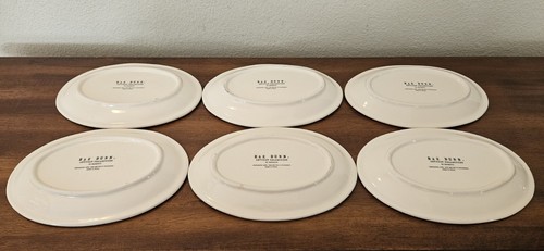 Rae Dunn Watermelon Oval Dessert Plates. Artesian Red Stitch Trim. Rare Lot of 6 - Picture 6 of 9