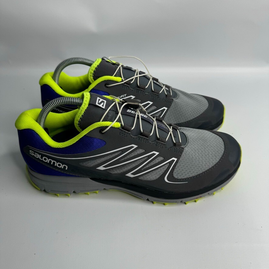 Scarpe da trail running Salomon donna Sense Mantra grigie 366733 elastiche stringate 10 5