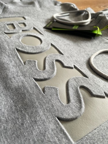 Hugo Boss Chándal Etiqueta Verde Sudadera con Capucha y Pantalones Gris Todas las Tallas - Imagen 6 de 10
