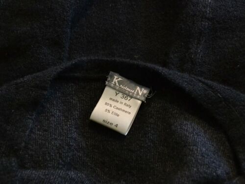 Kristensen du Nord Black Cashmere Long Cardigan Sweater Sz 4 XL - Picture 5 of 5