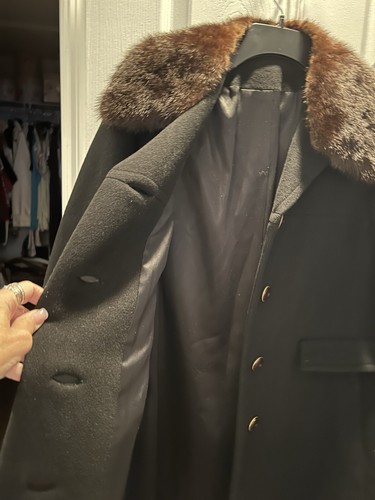 REGENCY CASHMERE FUR COAT ~ New York~London~ 43” Long ~ SIZE SMALL/MEDIUM ~LINED - Picture 5 of 9
