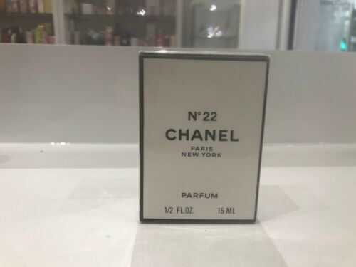 Chanel No 22 extrait 14 ml. Vintage 1960 edition. Sealed bottle