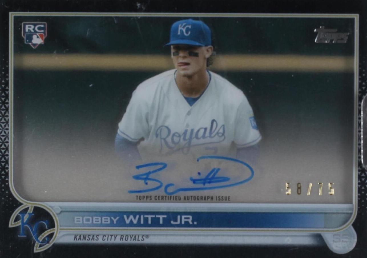2022 Topps Clearly Authentic Autographs - Bobby Witt Jr. #CAA-BW 