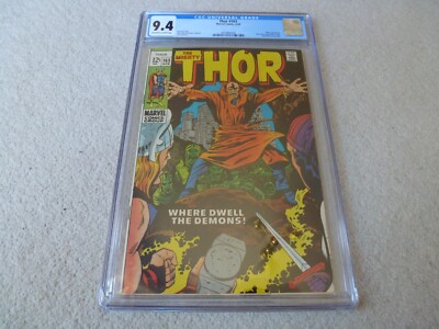 The Mighty Thor (1969) CGC 9.4 (NM) Pluto Auftritt / Ihn (2. Cameo) Kirby Art