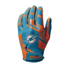 WILSON Miami Dolphins NFL stretch fit receivers gloves [adult]
