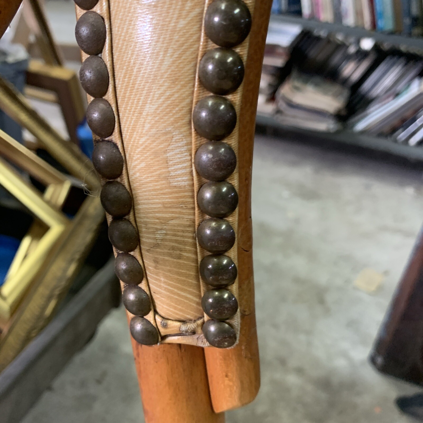 MCM Early Vintage Western Shelby Williams Arm Chair Mid Century Vinyl 1979