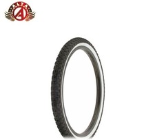 Alta BMX FREESTYLE BICYCLE COMP III DURABLE TIRE 20" x 1.75" BLACK/WHITE Wall.