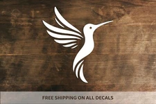 Minimalistic Hummingbird Vinyl Decal | Hummingbird Bumper Sticker | Nature Decor