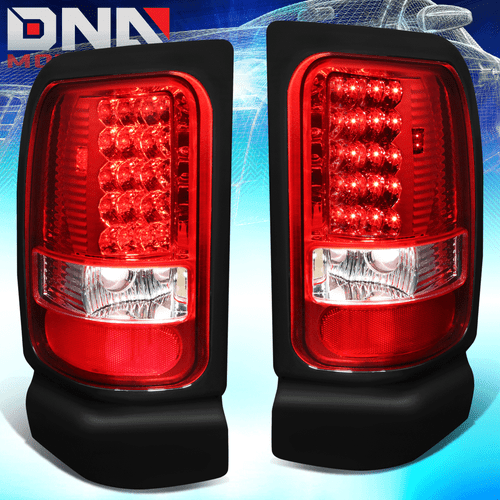 CLEAR LENS RED LED TAIL BRAKE LIGHT/LAMP FOR 94-02 DODGE RAM 1500/2500/3500 - Picture 1 of 8